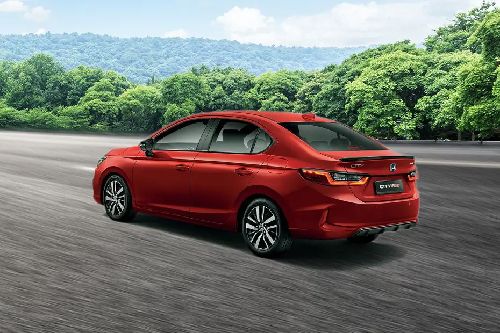 Rear Cross Side View of Honda City Rear Cross Side View of Honda City